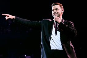 Justin Timberlake performs onstage during his The Forget Tomorrow World Tour at Rogers Arena on April 29, 2024 in Vancouver, British Columbia. 