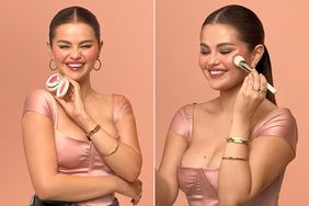Selena Gomez Wears Custom Blush-Pink Corset to Announce Rare Beauty's Newest Launch.