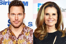 Chris Pratt visits SiriusXM at SiriusXM Studios on May 23, 2024 in New York City.; Maria Shriver attends Keep Memory Alive Hosts Star-Studded Lineup At 26th Annual Power Of Love Gala at MGM Grand Garden Arena on February 18, 2023 in Las Vegas, Nevada.