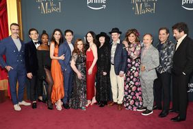 The cast and crew pose at the season 5 premiere of Prime Video's "The Marvelous Mrs. Maisel"