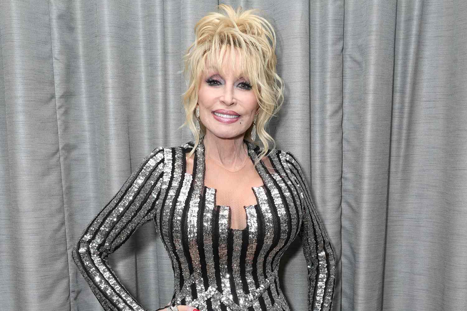 Dolly Parton attends the 37th Annual Rock & Roll Hall of Fame Induction Ceremony
