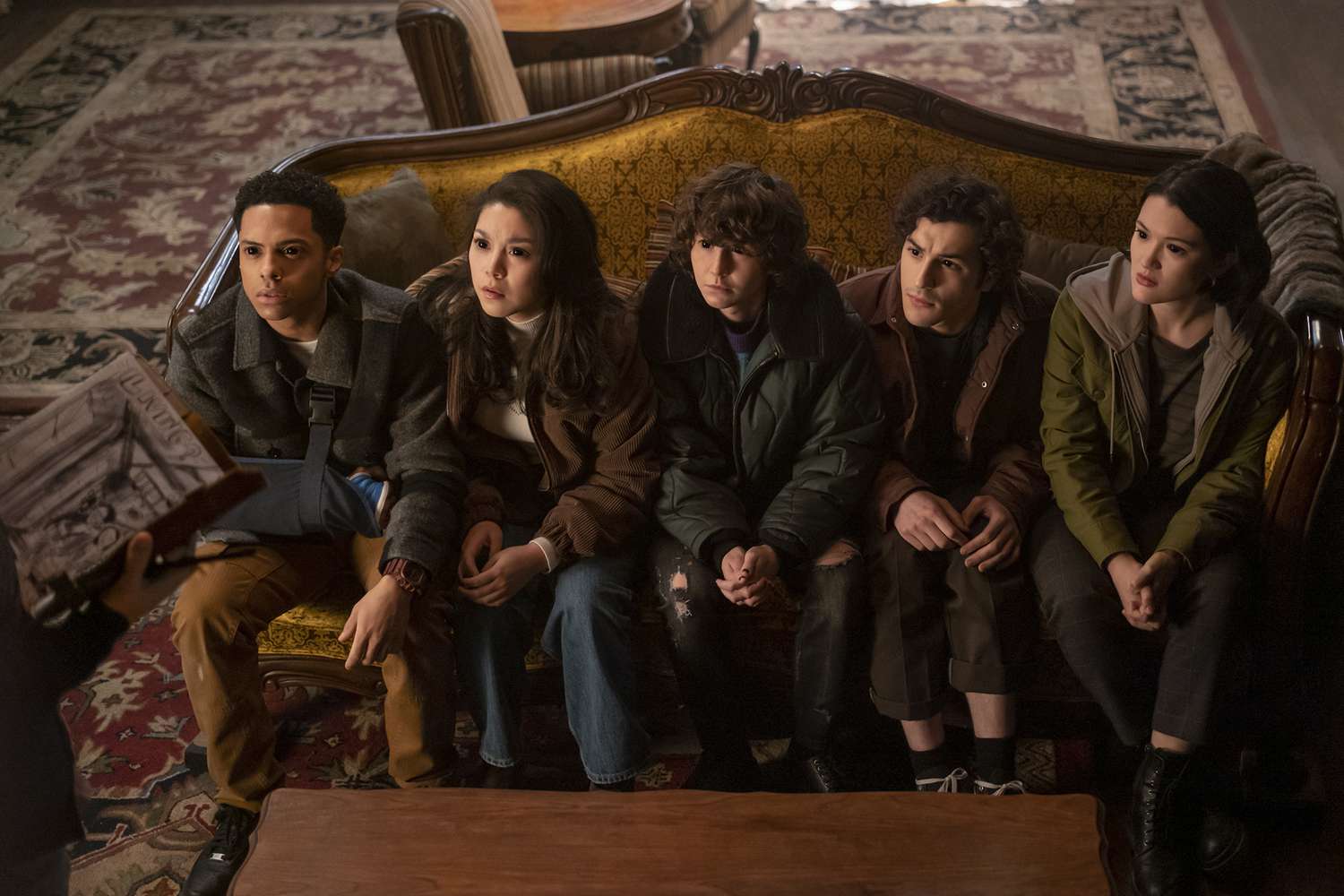 Zack Morris, Ana Yi Puig, Miles McKenna, Will Price and Isa Briones on 'Goosebumps'