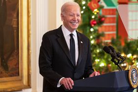 President Joe Biden speaks at the The Kennedy Center Honorees reception at The White House on December 03, 2023 in Washington, DC.