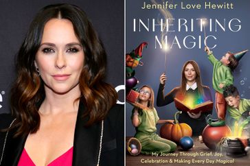 Jennifer Love Hewitt and book Inheriting Magic: My Journey Through Grief, Joy, Celebration, and Making Every Day Magical