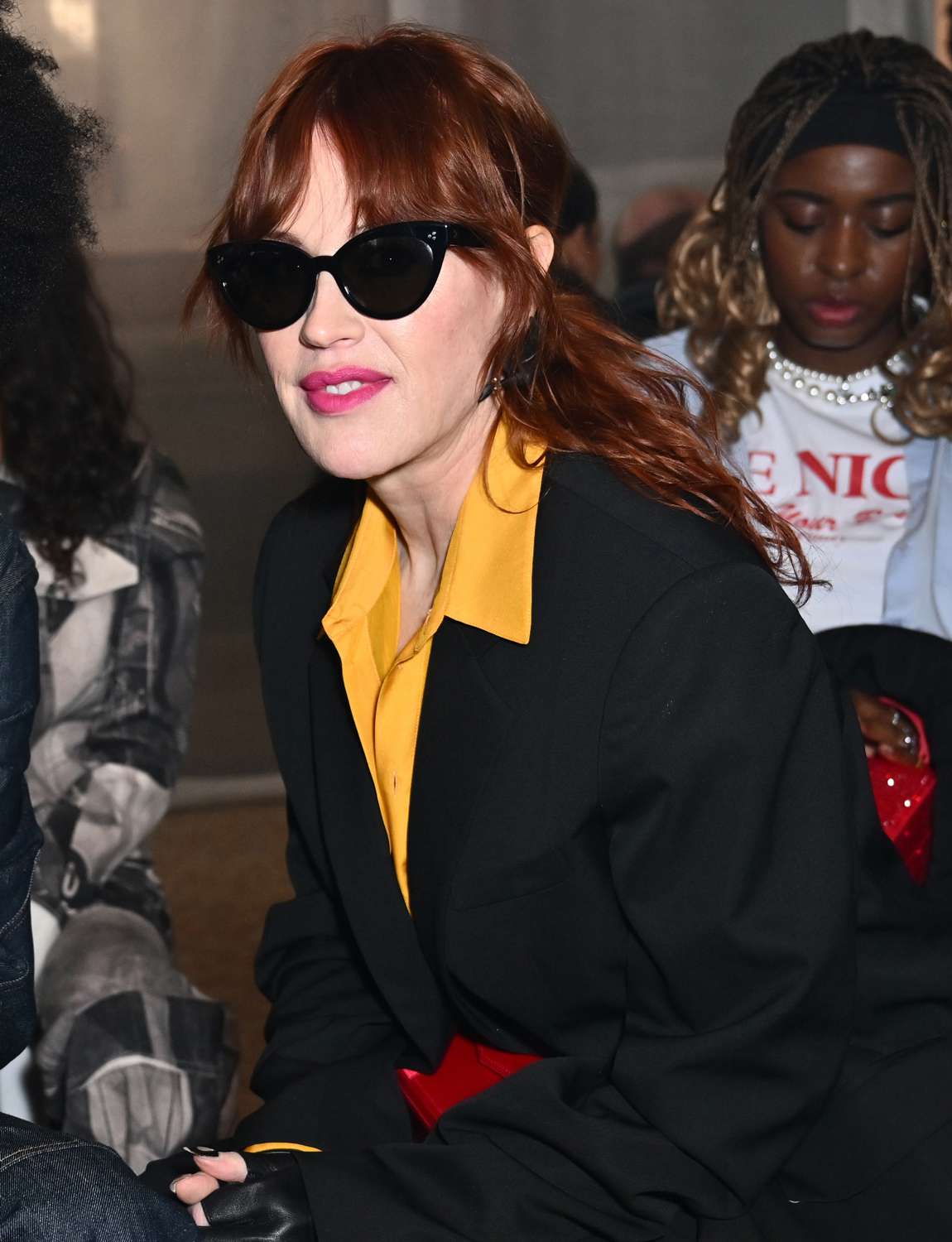 Molly Ringwald attends the Helmut Lang show during New York Fashion Week February 2024 on February 09, 2024 in New York City.