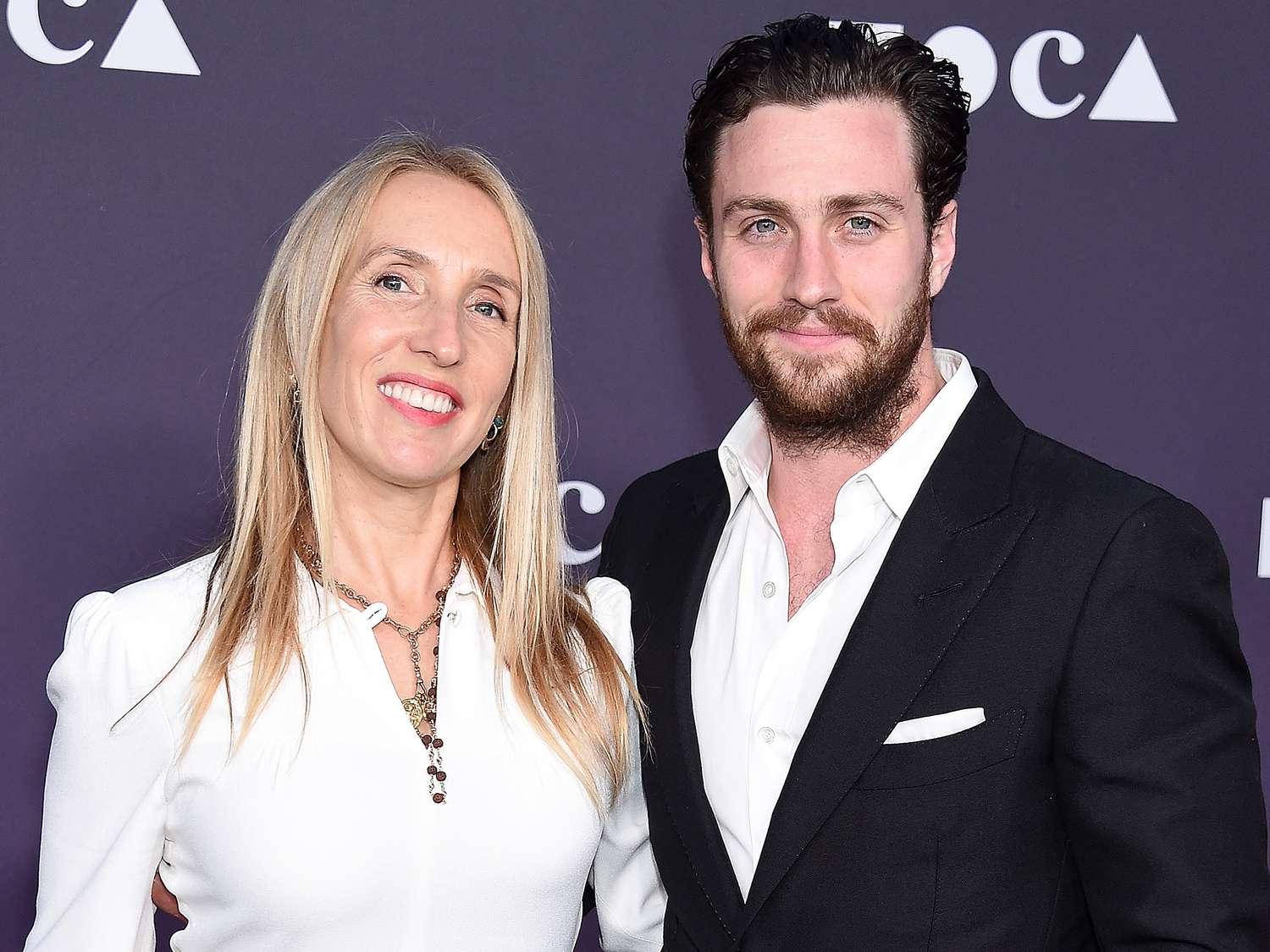 Sam Taylor-Johnson and Aaron Taylor-Johnson attend the MOCA Benefit 2019 at The Geffen Contemporary at MOCA on May 18, 2019 in Los Angeles, California