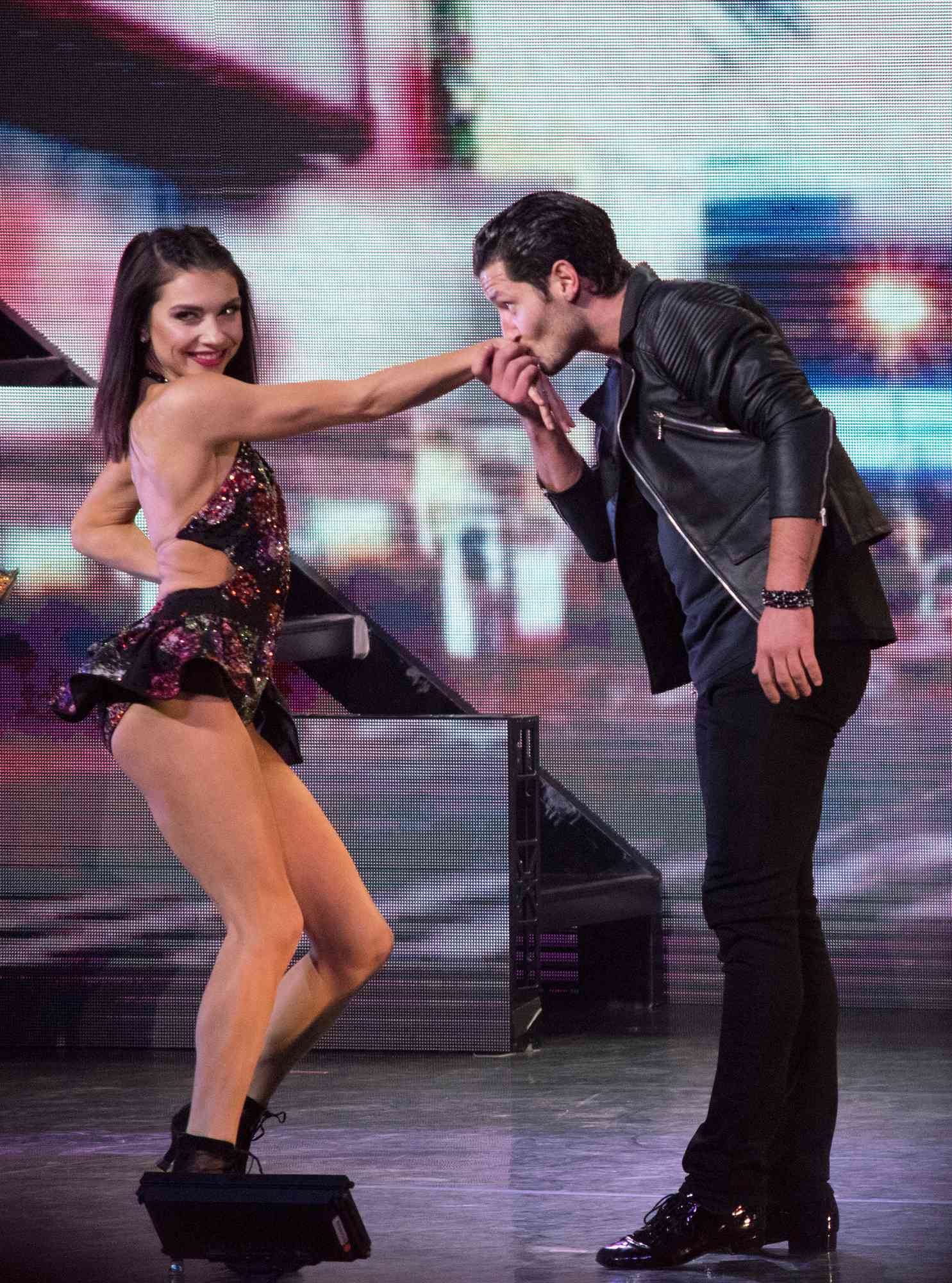 Val Chmerkovskiy and Jenna Johnson of "Dancing with the Stars" perform onstage at Von Braun Center on December 19, 2018 in Huntsville, Alabama.