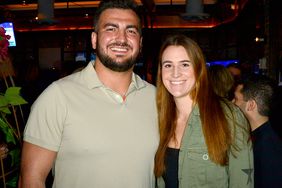 Hroniss Grasu and Sabrina Ionescu attend WME Sports cocktail party