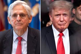 Attorney General Merrick Garland delivers a statement; Former President Donald Trump attends the UFC 264 event