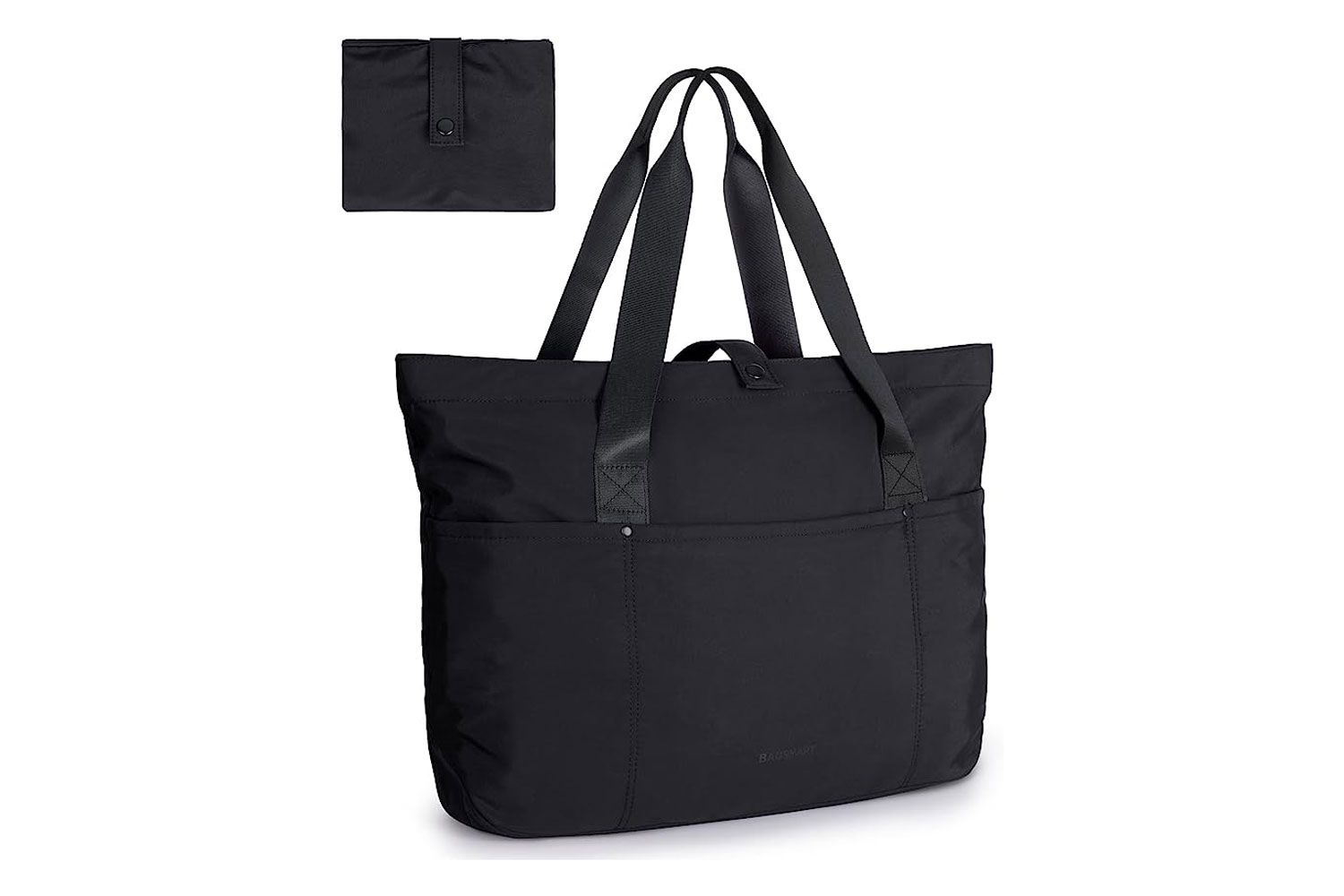 Amazon BAGSMART Tote Bag for Women, Foldable Tote Bag With Zipper