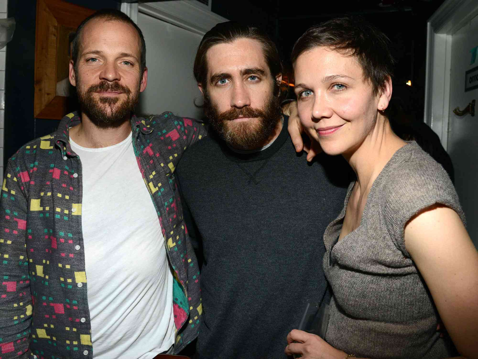 Peter Sarsgaard, Jake Gyllenhaal and Maggie Gyllenhaal attends Pussy Riot and The Voice Project party