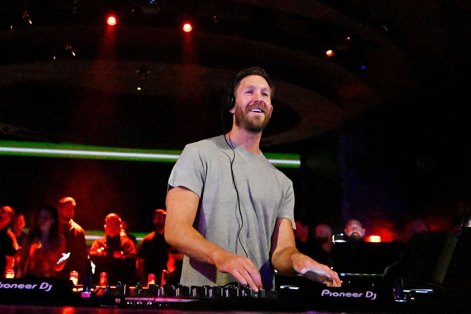 LAS VEGAS, NEVADA - FEBRUARY 09: Calvin Harris performs onstage during the FanDuel Super Bowl party powered by Spotify on February 09, 2024 in Las Vegas, Nevada. 