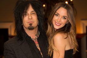 Nikki Sixx (L) and model Courtney Bingham attend their pre-wedding bash on March 1, 2014 in Los Angeles, California