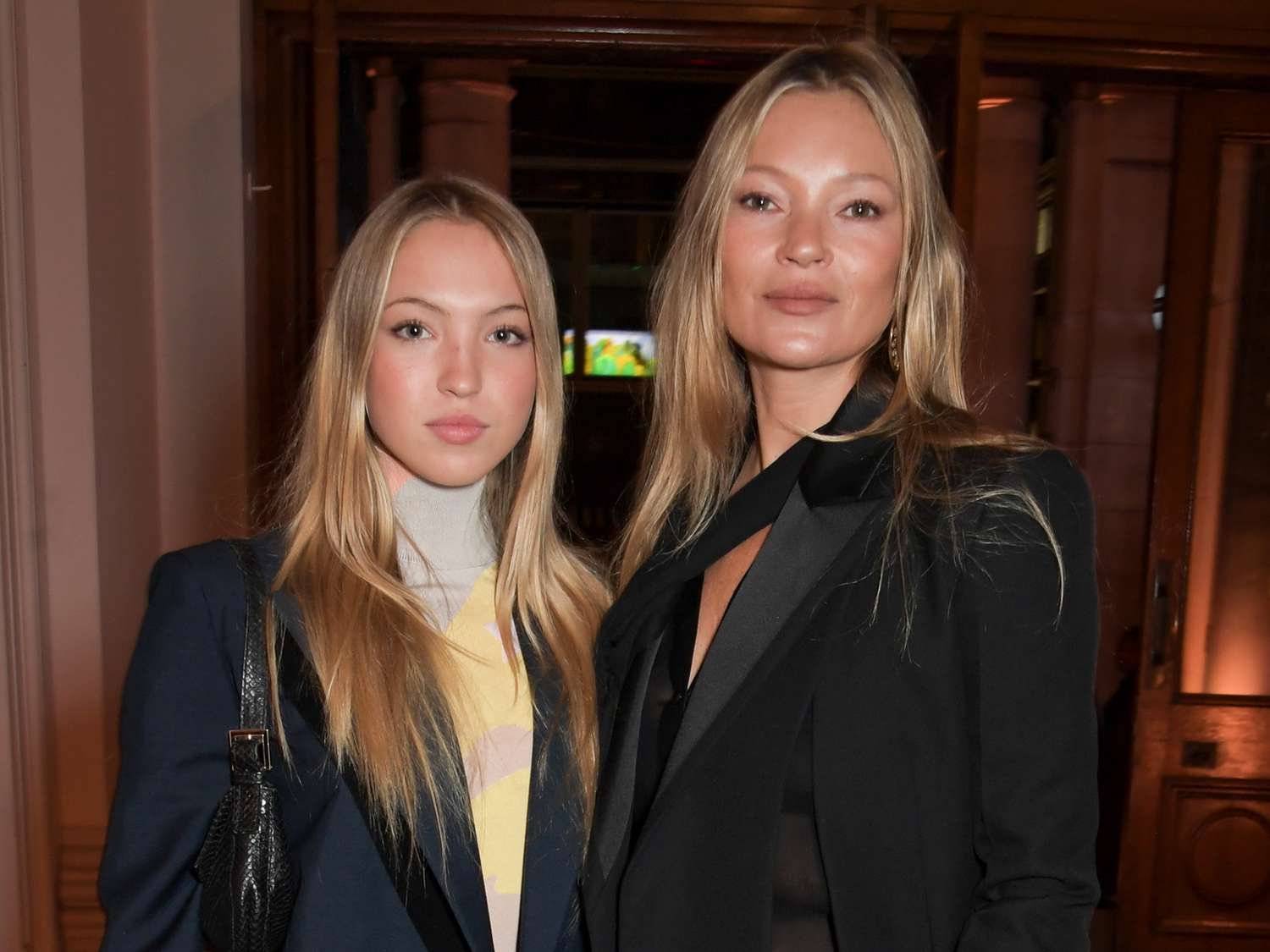Lila Moss and Kate Moss attend 'The Fendi Set' book launch event at the Royal Academy of Arts on February 08, 2022 in London, England