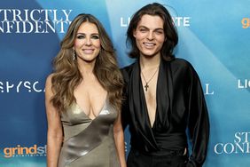 Elizabeth Hurley and Damian Hurley attend the "Strictly Confidential" Special Screening at The Robin Williams Center on April 03, 2024 in New York City.