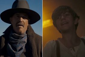 Kevin Costner and son Hayes in 'Horizon: An American Saga' (2024)