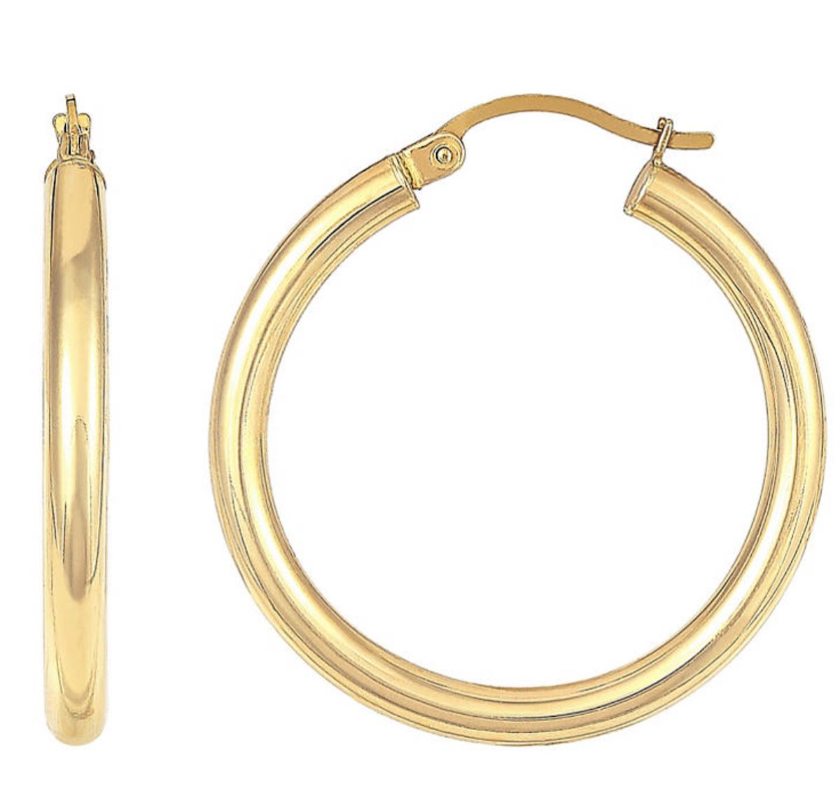 Buy It! Sam's Club 14k Gold Hoop Earrings, $99, samsclub.com https://www.samsclub.com/p/14ky-earrings-3x30mm-polished-hoop/prod8900139