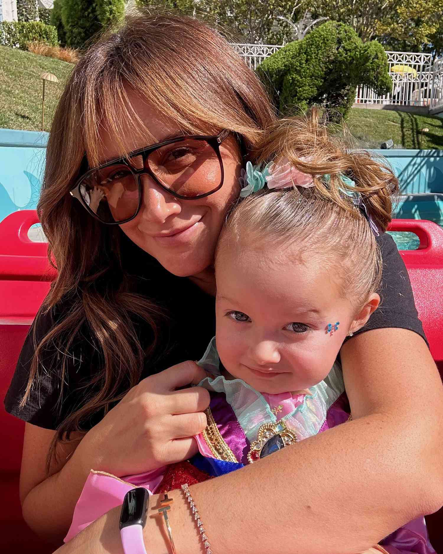 Ashley Tisdale and daughter Jupiter Iris French.