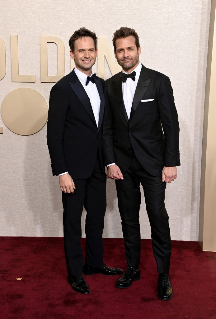 Patrick J. Adams and Gabriel Macht attend the 81st Annual Golden Globe Awards