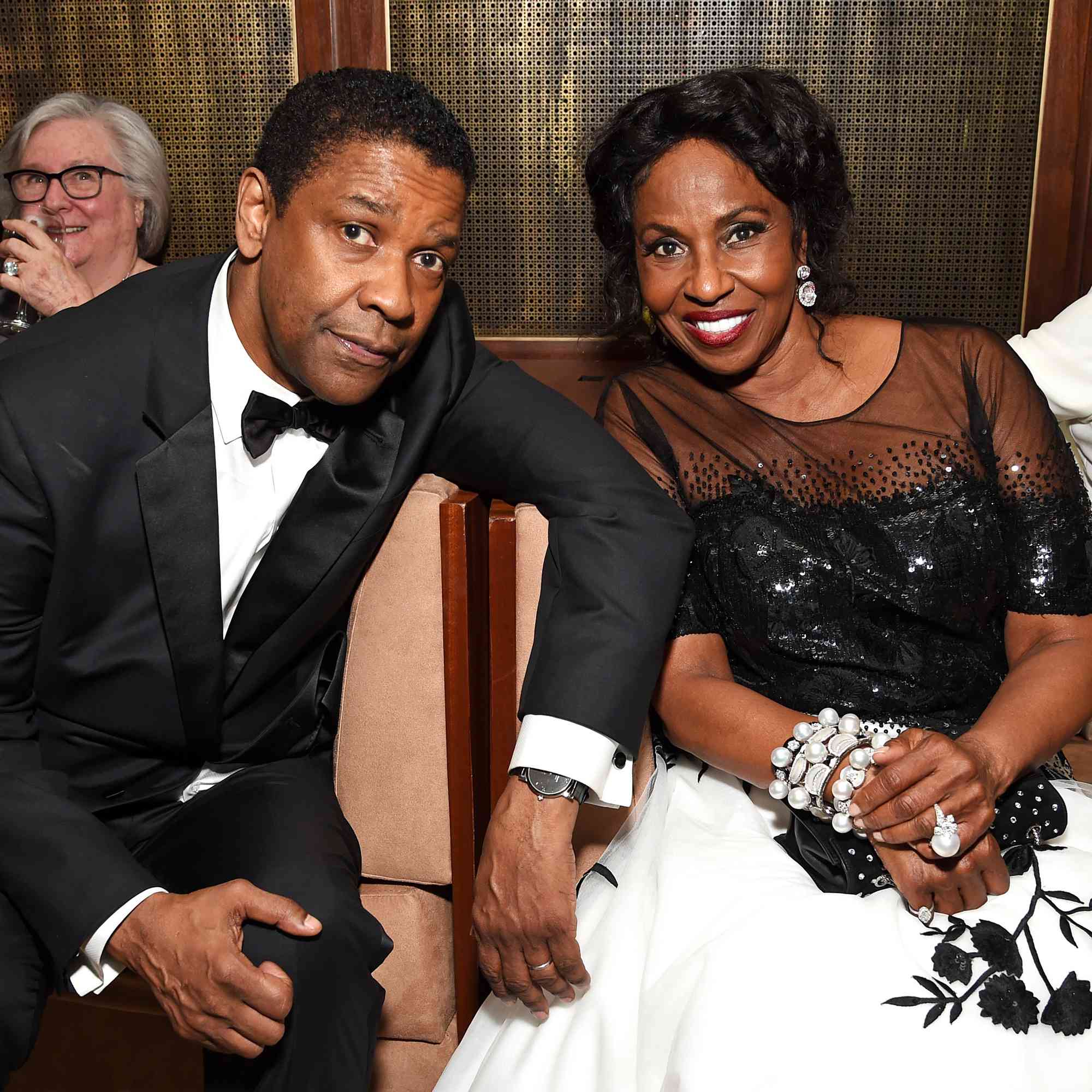 Denzel Washington (L) and Pauletta Washington attend the 47th AFI Life Achievement Award Honoring Denzel Washington After Party at Sunset Tower Hotel on June 06, 2019 in Hollywood, California