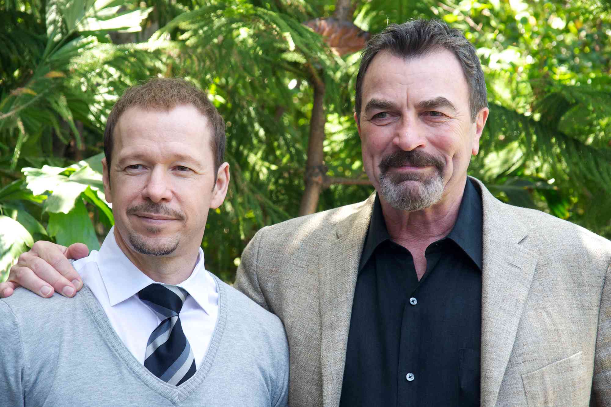 Donnie Wahlberg and Tom Selleck