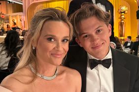 eese witherspoon and deacon at globes