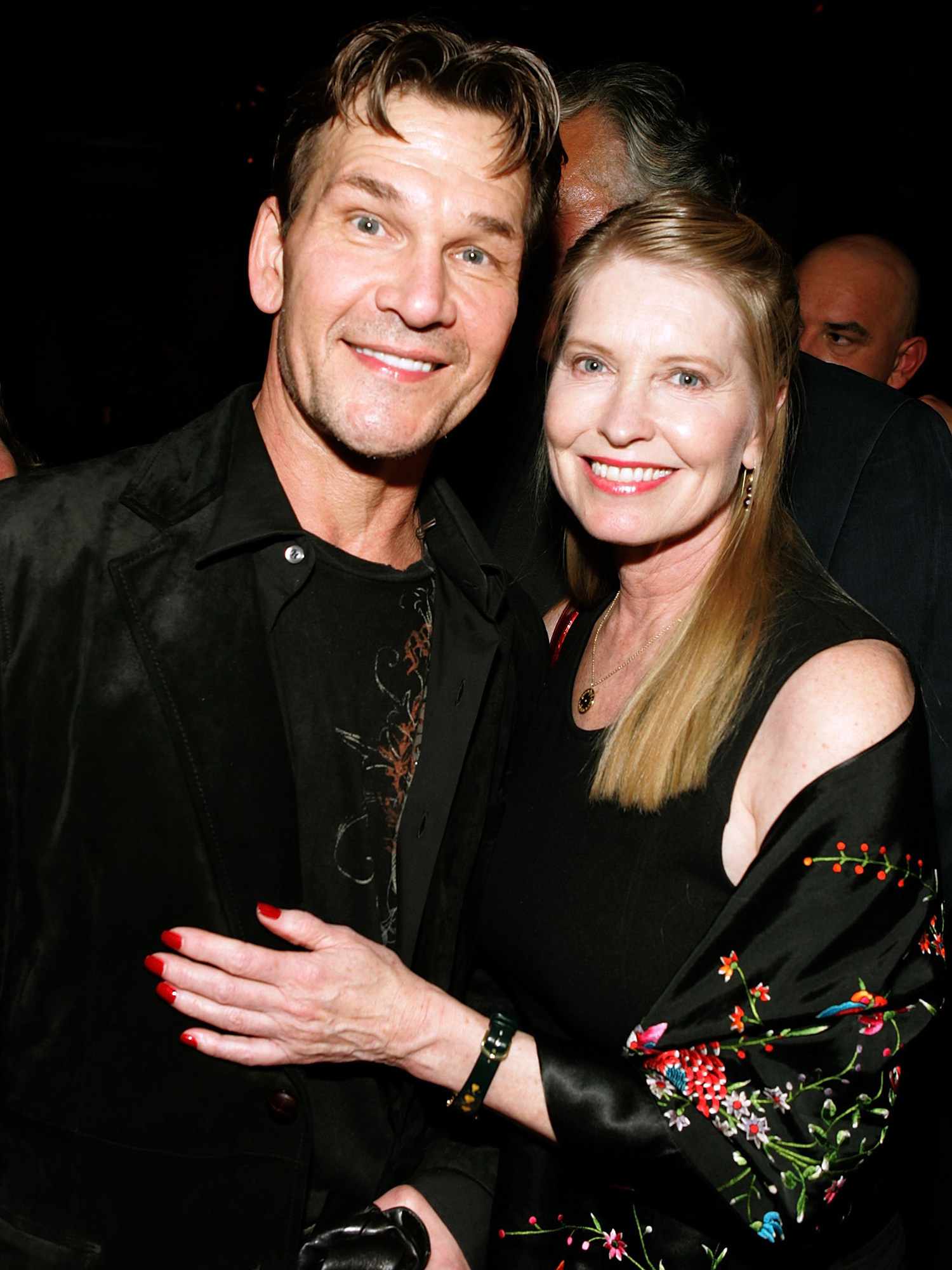 Patrick Swayze and Lisa Niemi, pose at the premiere of MGM's "Rocky Balboa" after party in 2006