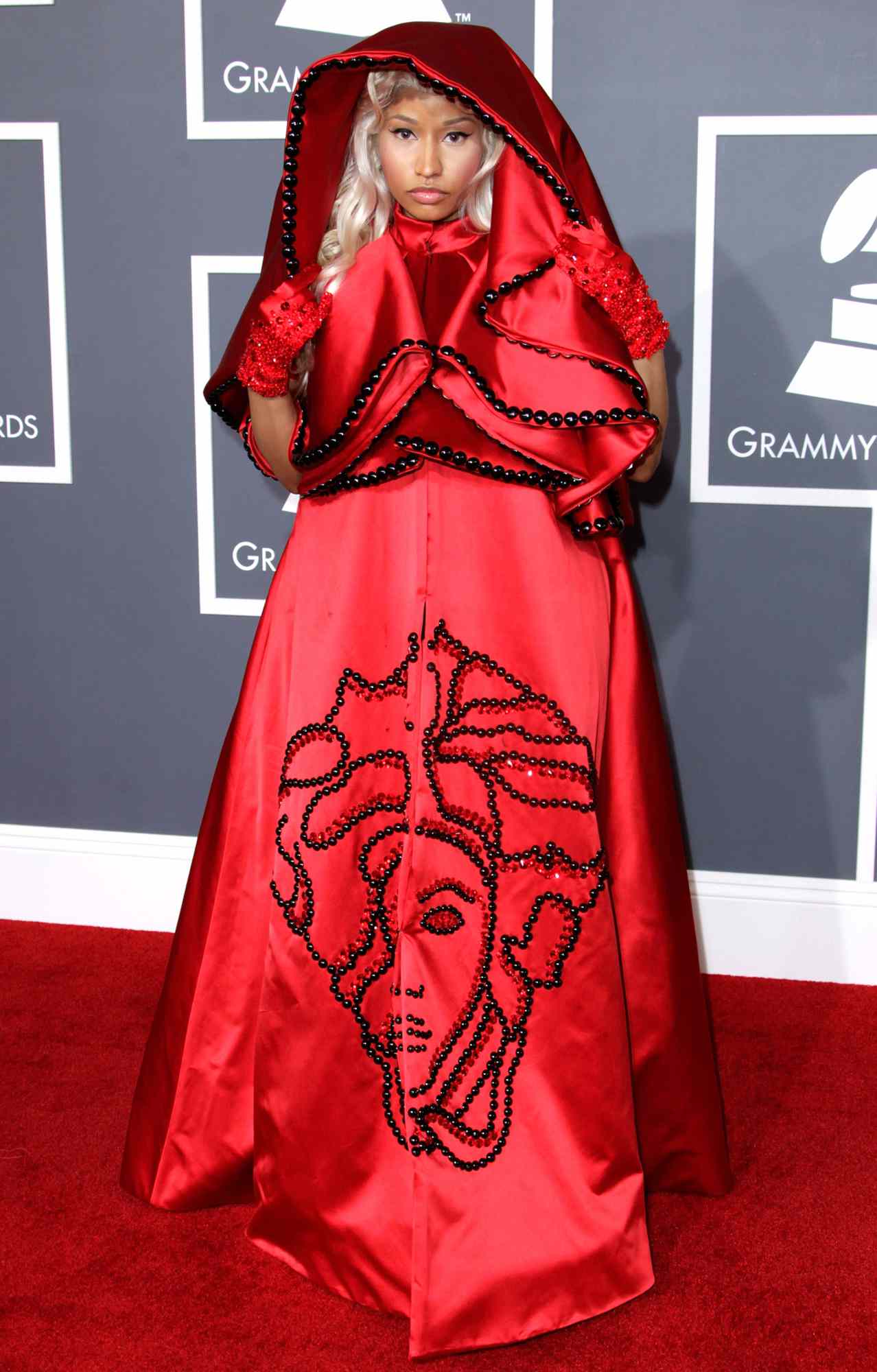 Nicki Minaj arrives at The 54th Annual GRAMMY Awards at Staples Center on February 12, 2012 in Los Angeles, California