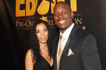 Tyrese Gibson and Norma attend EBONY Magazine Pre Oscar Celebration at Boulevard 3 on February 21, 2008.