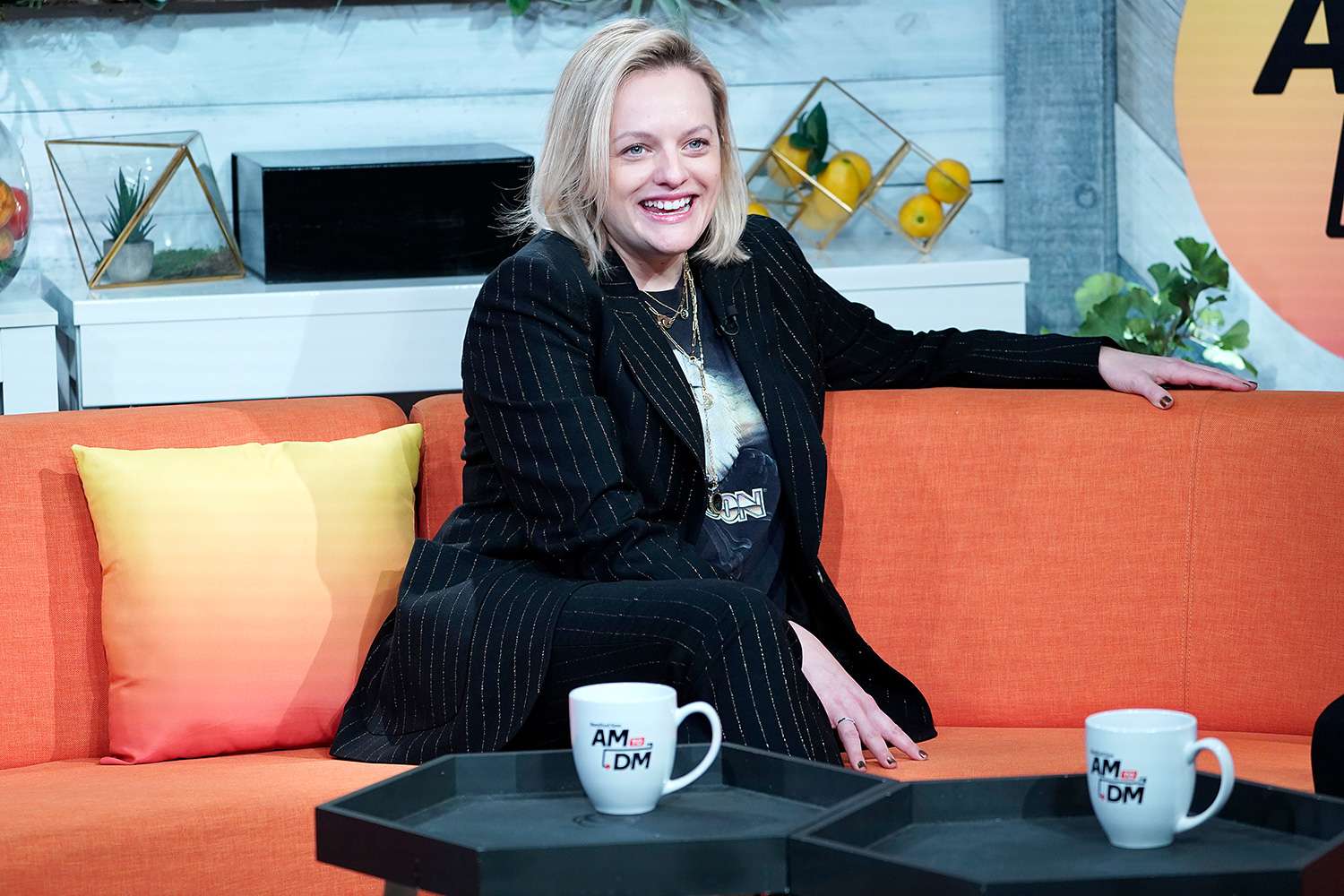 Elisabeth Moss visits BuzzFeed's "AM To DM" on February 27, 2020 in New York City