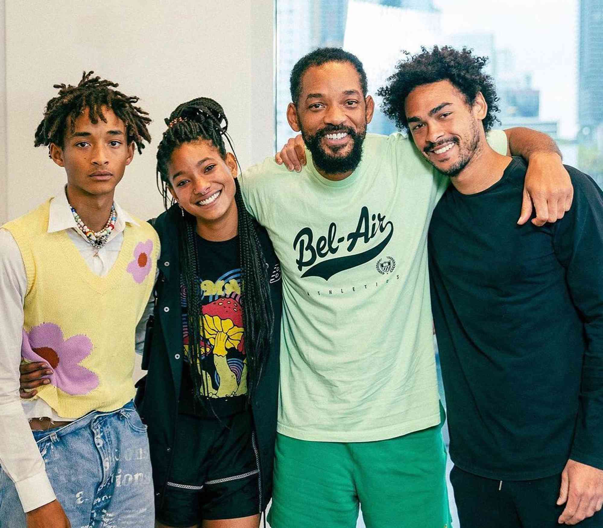 Will, Trey, Jaden and Willow Smith