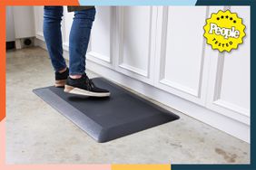 Person standing on the FEATOL Extra Thick Anti Fatigue Mat Floor Mat