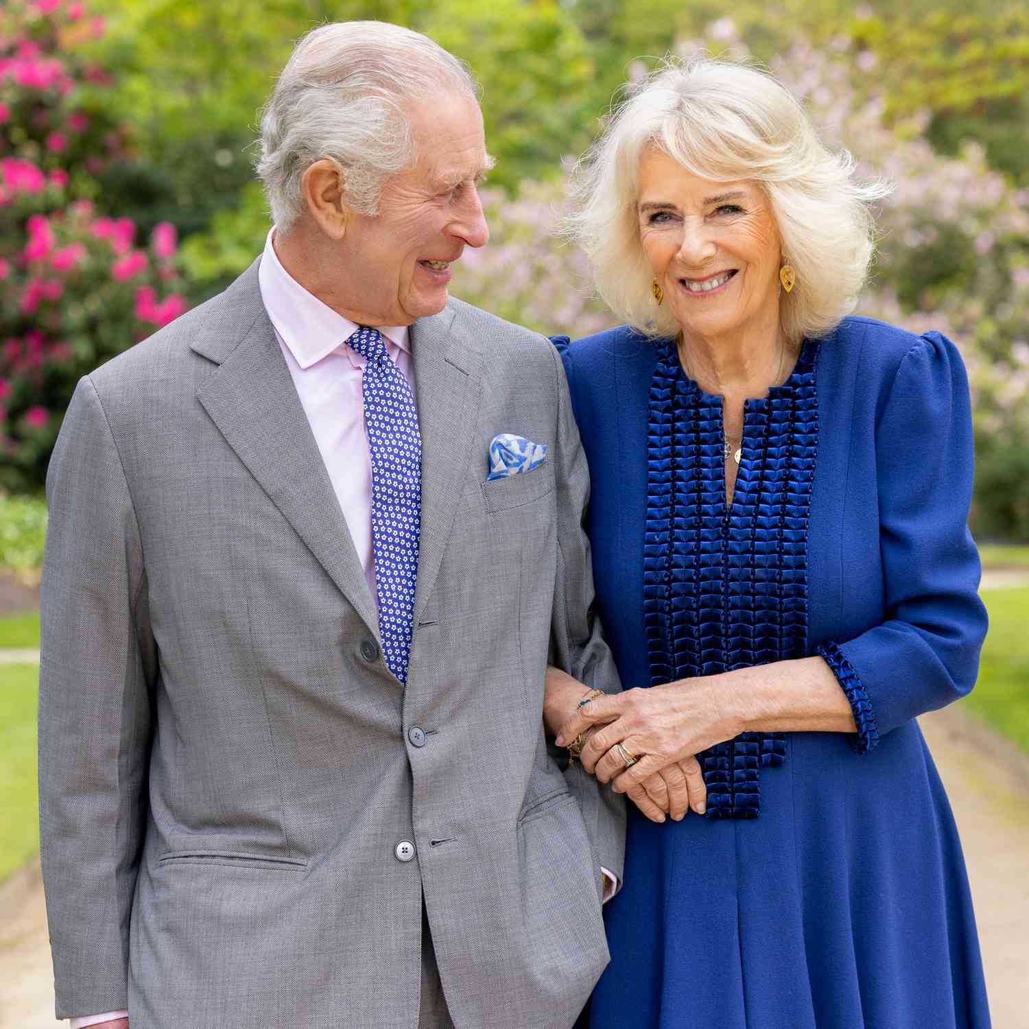 King Charles III and Queen Camilla, taken by portrait photographer Millie Pilkington, in 