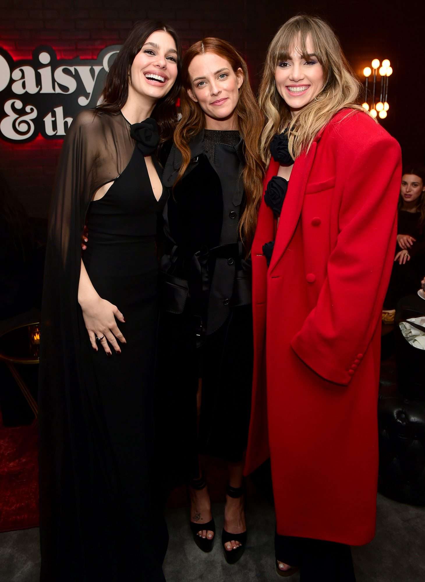 Camila Morrone, Riley Keough, Suki Waterhouse attend the “Daisy Jones & The Six” Los Angeles Red Carpet Premiere and Screening