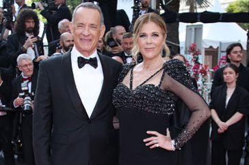 Tom Hanks and Rita Wilson during the 76th annual Cannes film festival
