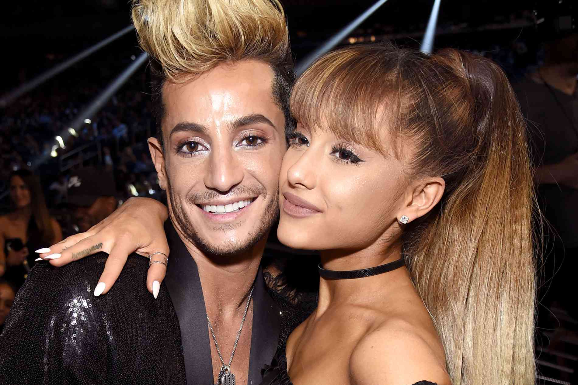 Frankie J. Grande and Ariana Grande pose during the 2016 MTV Video Music Awards at Madison Square Garden on August 28, 2016 in New York City.