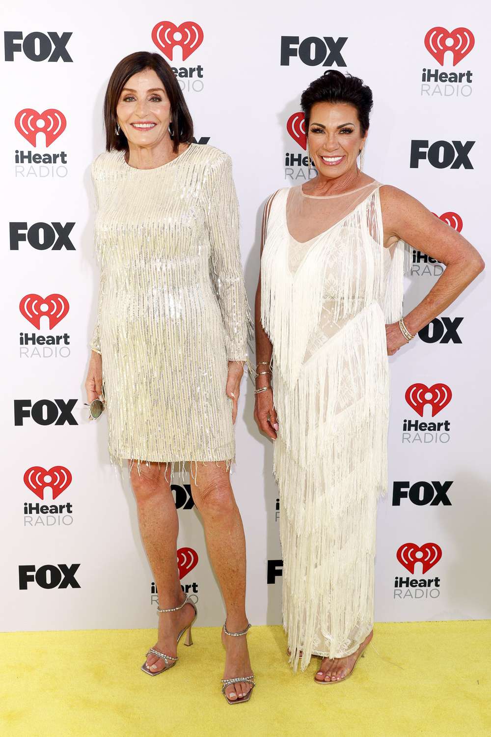 (L-R) Kathy Swarts and Susan Noles attend the 2024 iHeartRadio Music Awards at Dolby Theatre in Los Angeles, California on April 01, 2024. 