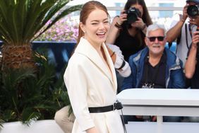  Emma Stone attends the Kinds Of Kindness Photocall at the 77th annual Cannes Film Festival at Palais des Festivals on May 18, 2024 in Cannes, France. (