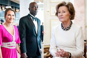 Princess Martha-Louise of Norway (L) and her fiancé self-professed shaman Durek Verrett, Queen Sonja comment on Norway's Princess Martha Louise who will no longer carry out official duties for the Royal Household in Oslo, on November 8, 2022