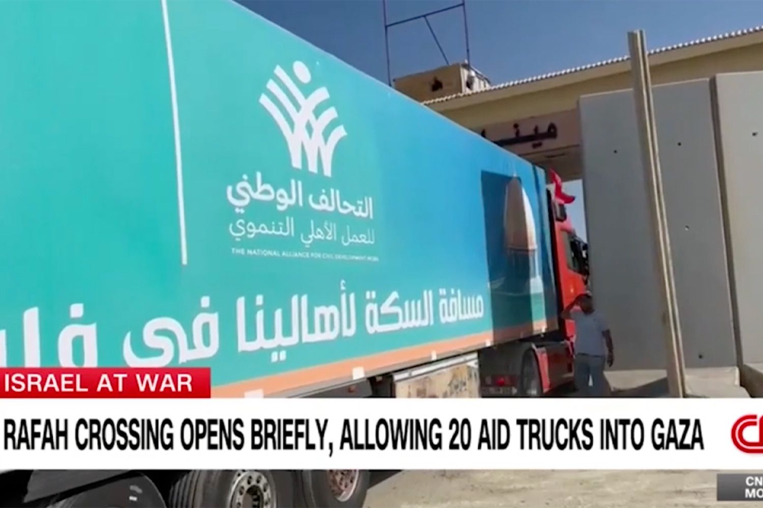20 aid trucks enter gaza strip
