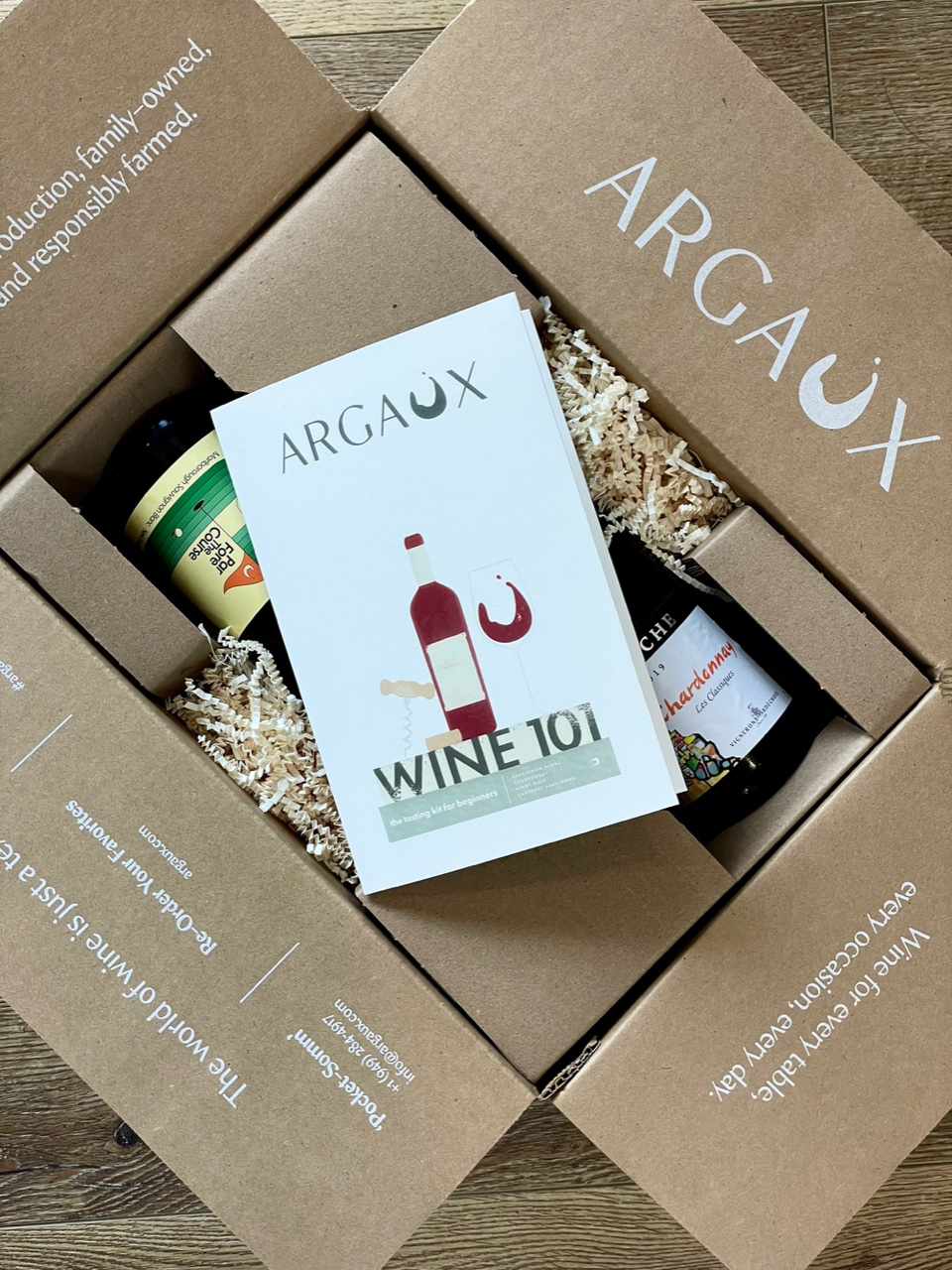 Argaux wine tasting kit