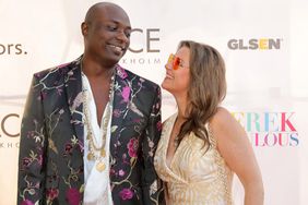 Shaman Durek and Princess Martha-Louise of Norway attend Derek Warburton's Celebration of the Launch of his New PRIDE Makeup Collection Benefiting GLSEN on June 10, 2022 in West Hollywood, California.
