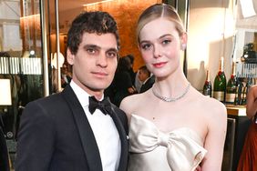 Gus Wenner and Elle Fanning at The 81st Annual Golden Globe Awards on January 7, 2023.