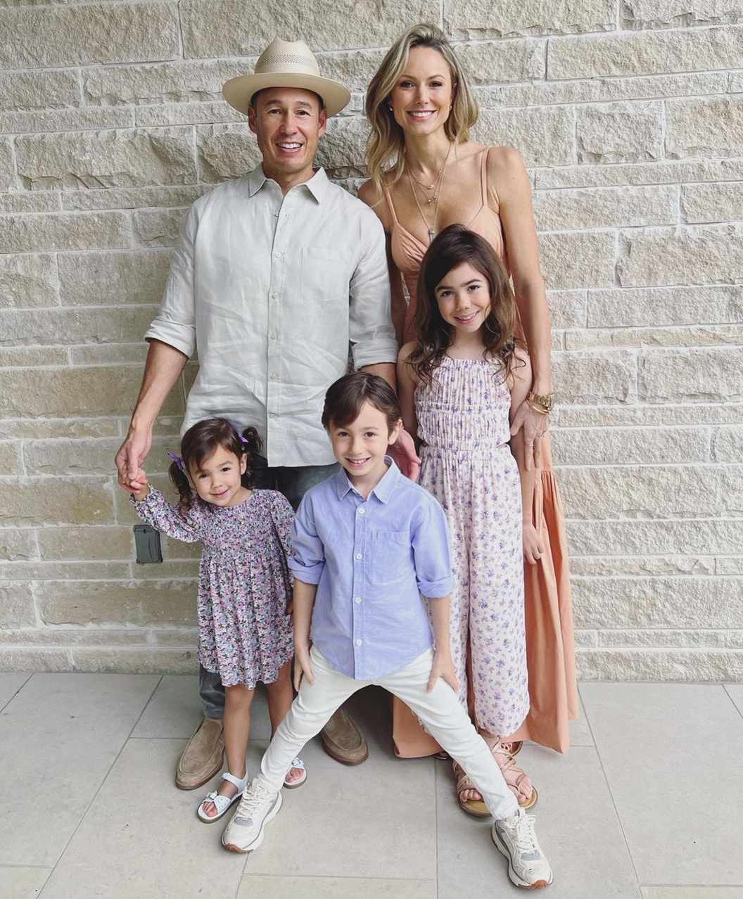 Stacy Keibler Shares Rare Family Photo with Husband and 3 Kids for Easter