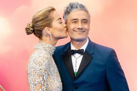 Rita Ora and Taika Waititi attend the UK Gala screening of "Thor: Love and Thunder" on July 05, 2022 in London, England.