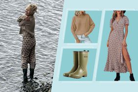 Pamela Andersonâs Floral Dress and Rain Boots Are What Youâll Want to Wear for Spring Chores â Get the Look from $10