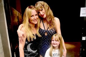 Jessica Capshaw (left) and daughter Josephine with Taylor Swift (center)