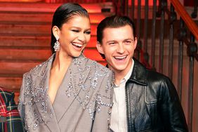 Zendaya and Tom Holland during a photocall for their new film, Spider-Man: No Way Home