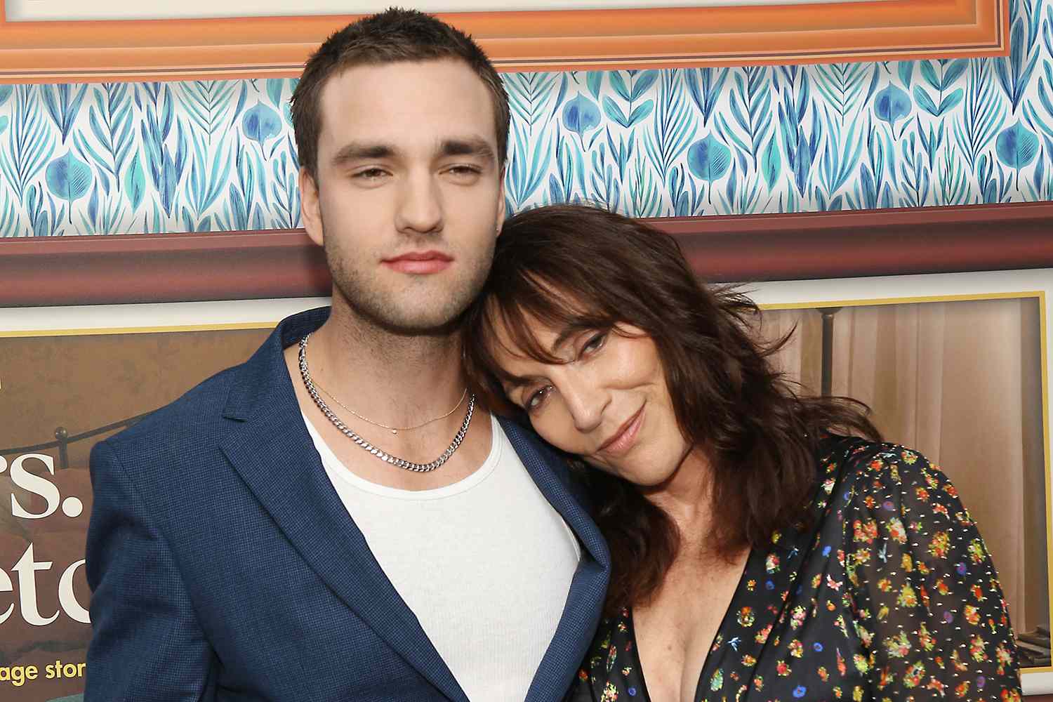Jackson White and mom, Katey Sagal attend the Los Angeles premiere of HBO's "Mrs. Fletcher" held at Avalon Hollywood on October 21, 2019 in Los Angeles, California.