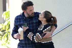 *EXCLUSIVE* Lovebirds Ben Affleck and Jennifer Lopez look happy and in love on a Starbucks coffee run